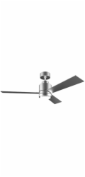 Ventilátor Cecotec, 5837 EnergySilence Aero 4850 Style Steel, stropní, průměr 122 cm, 3 lopatky, LED žárovka, 6 rychlostí, dálkové ovládání, časovač, 30 W