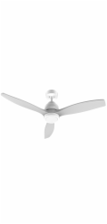 Ventilátor Cecotec, 5976 EnergySilence Aero 5200 White Design, stropní, průměr 132 cm, 3 lopatky, LED lampa, 6 rychlostí, časovač, 40 W