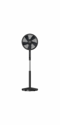 Ventilátor Black+Decker, BXEFP51E, digitální, 5 lamel, 3 rychlosti, dálkové ovládání, nastavitelná výška, 50 W