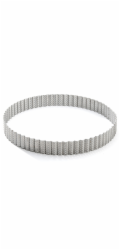 Pečící kruhový rám de Buyer, 3030.24, perforovaný, kruhový, vroubkovaný, průměr 24 cm, výška 3 cm, nerezová ocel