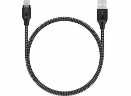 KABEL AUKEY USB-A - MICROUSB 2.0, QC 12W, 2M