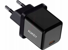 AUKEY SÍŤOVÁ NABÍJEČKA PD 20W, MINI, ČERNÁ