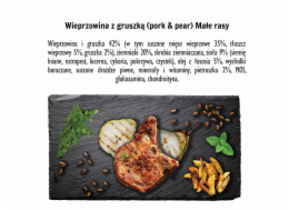PAKA ZWIERZAKA Pork with pear S - suché krmivo pro psy - 1,5kg