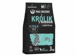 PAKA ZWIERZAKA Rabbit with salmon M - suché krmivo pro psy - 3kg