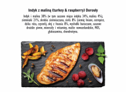 PAKA ZWIERZAKA Turkey with raspberry M - suché krmivo pro psy - 9kg