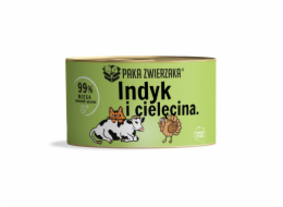 PAKA ZWIERZAKA Turkey with veal - mokré krmivo pro kočky - 200g
