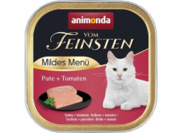 ANIMONDA Vom Feinsten Adult Mildes Menü Turkey with tomatoes - mokré krmivo pro kočky - 100g