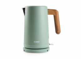 Rychlovarná konvice - nerez, zelená - WOOD YOU - DOMO DO9282WK