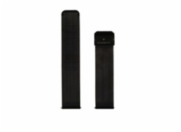 Garett řemínek 22 mm, černý kovový, typ Mesh