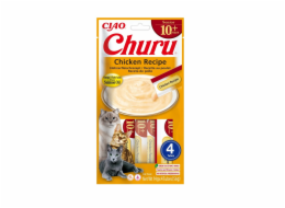 INABA Churu Senior Chicken Recipe - pamlsek pro kočky - 4x14g