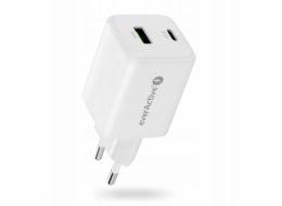 everActive GaN nástěnná nabíječka 1X USB, 1X USB-C 45W QC4+ PD Bílá