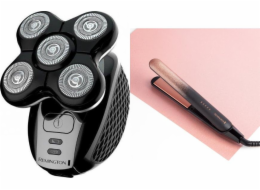 Holicí strojek Remington XR 1500 + žehlička Remington S5305