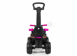 Dětské odrážedlo Baby Mix Mega Prime EVA s vodící tyčí červené