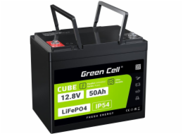 Green Cell CUBE LiFePO4 50Ah 12.8V 640Wh Lithium Iron Phosphate Battery for Camper, Golf Cart,Wind Power Plant