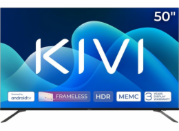 KIVI - 50 , UHD, Google Android TV, Black, 3840x2160, 60 Hz, , 2x10W, 70 kWh/1000h , BT5, HDMI ports 4