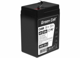 Green Cell CUBE AGM IP54 6V 5Ah VRLA Battery Gel deep cycle toys for kids alarm systems