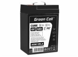 Green Cell Cube AGM VRLA IP54 6V 4Ah maintenance-free battery for toy cash register alarm system