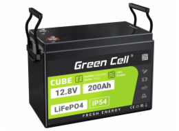 Green Cell CUBE LiFePO4 baterie 200Ah 12,8V 2560Wh solární baterie pro karavany, solární panely, off-grid systém, foodtruck