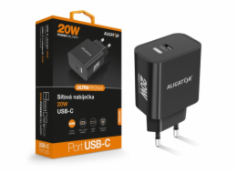 Rychlá nabíječka ALIGATOR PD 20W USB-C, černá
