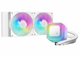 DEEPCOOL vodní chladič LE240 V2/ 2x120 PWM ARGB fan / displej / bílý