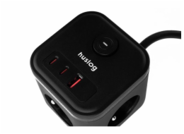 Prodlužovací kabel HUSLOG 20W Black 1,5m