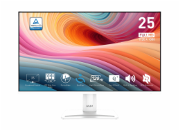 MSI monitor PRO MP251W E2 24,5" IPS/FHD/120Hz/1ms/HDMI/DP/VGA/bílá