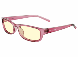 GUNNAR kancelářske/herní brýle  ELIN PLUM CRYSTAL jantarová skla BLF 65 GUNNAR focus