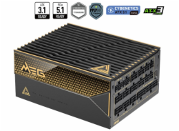 MSI zdroj MEG Ai1600T PCIE5/ 1600W/ ATX3.1/ akt. PFC/ 12 let celk. záruka/ 135mm fan/ modulární kabeláž/ 80PLUS Titanium