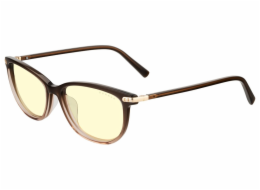 GUNNAR kancelářske/herní brýle  INGRID COCOA FADE CRYSTAL jantarová skla BLF 65 GUNNAR focus