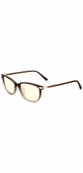GUNNAR kancelářske/herní brýle  INGRID COCOA FADE CRYSTAL čirá skla  BLF 35 GUNNAR focus