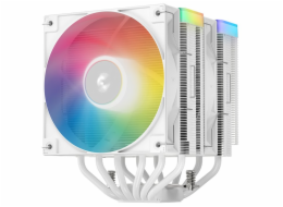 DEEPCOOL chladič AG620 WH ARGB V2 / 2x 120mm fan / 6x heatpipes / PWM / pro Intel i AMD / bílý