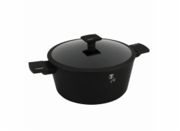 Kastrol s titanovým povrchem a poklicí 28 cm Matte Black Collection BH-8189