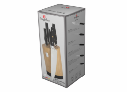 Sada nožů se stojanem BAMBOO 6 ks Matte Black Collection BH-3136