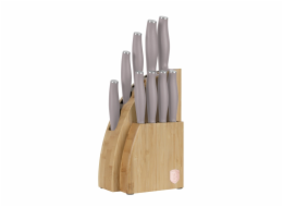 Sada nožů se stojanem BAMBOO 10 ks Taupe Collection BH-3122
