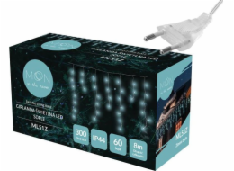 NoName PR Girlanda 60 LED, rampouchy, studené bílé světlo + záblesk