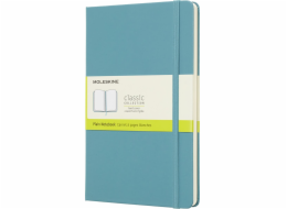 Moleskine Notes MOLESKINE Classic L (13x21 cm), hladká vazba, pevná vazba, útesově modrá, 240 stran, modrá
