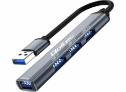 Qoltec Adaptér HUB USB 3.0 4v1 | 4x USB 3.0