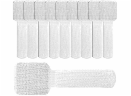 LABEL THE CABLE Organizér na suchý zip bílý, 10 kusů (LTC3120)