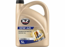 K2 Polosyntetický motorový olej 10W-40 5L