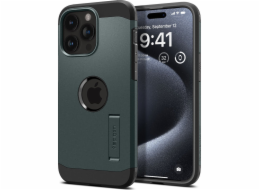 Spigen Tough Armor MagSafe, krycí sklo, zelená - iPhone 15 Pro
