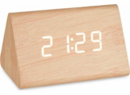 Gift Decor Dárková dekorace Digitální stolní hodinky Hnědé PVC Dřevo MDF (11,7 x 7,5 x 8 cm)
