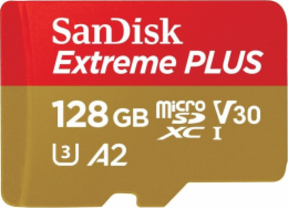 WD Paměťová karta Extreme Plus MicroSDXC 128 GB třída 10 UHS-I/U3 A2 V30 (SDSQXBD-128G-GN6MA)