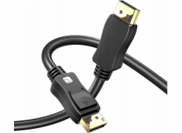 Techly TECHLY DisplayPort 2.1 audio/video kabel M/M 4K 5m černý