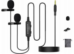 CKMOVA Mikrofon CKMOVA LCM2D - Duální klopový mikrofon pro fotoaparáty a chytré telefony