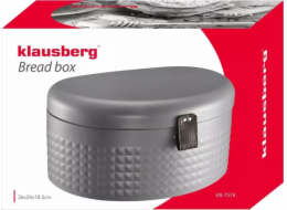 Klausberg Chlebník Klausberg KB 7578 Kovový chlebník šedý diamant