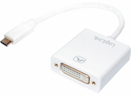 LogiLink Adaptér USB-C na DVI bílý (UA0245A)