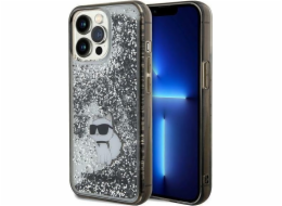 Karl Lagerfeld Karl Lagerfeld KLHCP13LLKCNSK průhledný pevný obal na iPhone 13 Pro / 13 6.1 Liquid Glitter Choupette
