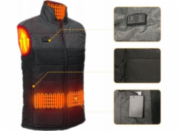 Mozos Vyhřívaná elektrická vesta HV2, unisex, velikost S, černá