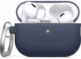 Elago Silikonové pouzdro AirPods Pro 2 Hang - pouzdro s karabinou pro AirPods Pro 2 v tmavě modré barvě - Záruka bezpečnosti. Jednoduché splátky. Doprava zdarma od 170 PLN.