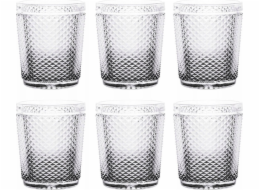 Vivalto Sklenice s křišťálovým vzorem, 300 ml, 6 kusů